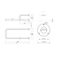 Sapho Équipement de salle de bain - Support de main courante, longueur 776 mm, droite, inox XH536 Sapho Équipement de salle de bain - Support de main courante, longueur 776 mm, droite, inox XH536