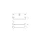 Sapho X-STEEL - Porte-serviettes, longeur 655 mm, inox XS402