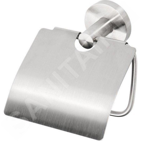Sapho X-STEEL - Porte-rouleau toilette avec couvercle, inox XS701