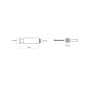 Sapho X-STEEL - Crochet, inox poli XS203