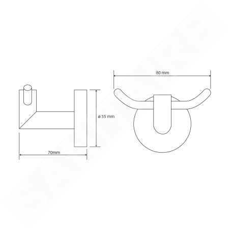 Sapho X-Round - Crochet double, chrome XR200