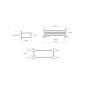 Sapho X-Round - Tablette murale pour servillete, longeur 655 mm, chrome XR416