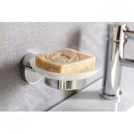 Sapho X-Round - Porte-savon, verre/chrome XR803