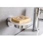 Sapho X-Round - Porte-savon, verre/chrome XR803