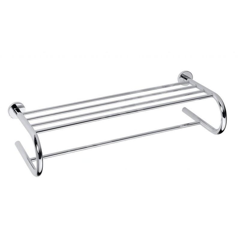 Sapho X-Round - Tablette murale pour serviettes, longeur 655 mm, chrome XR418 Sapho X-Round - Tablette murale pour serviettes, longeur 655 mm, chrome XR418