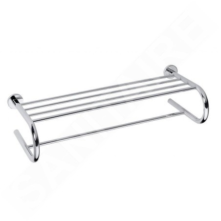 Sapho X-Round - Tablette murale pour serviettes, longeur 655 mm, chrome XR418