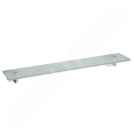 Sapho X-Round - Tablette murale 600x130 mm, verre/chrome XR610