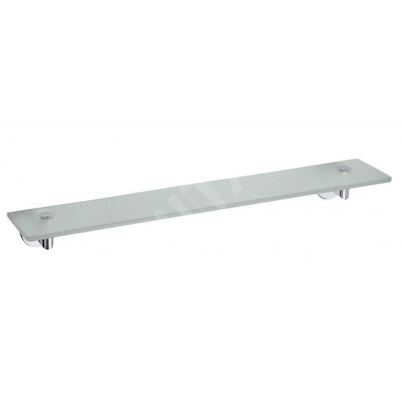 Sapho X-Round - Tablette murale 600x130 mm, verre/chrome XR610