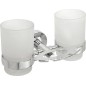 Sapho X-Round - Porte-verre double, verre/chrome XR900 Sapho X-Round - Porte-verre double, verre/chrome XR900