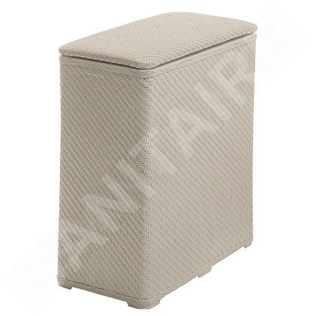 Aqualine Accessoires - Panier à linge 500x550x280 mm, beige 203803