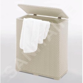 Aqualine Accessoires - Panier à linge 500x550x280 mm, beige 203803