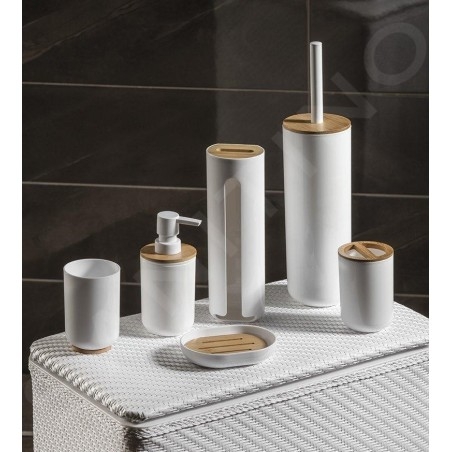 Aqualine Snow - Brosse WC à poser, blanc 7582