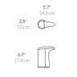 Simplehuman Accessoires de salle de bains - Distributeur de savon sans contact 237 ml, blanc ST1018