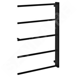 Sapho Slice - Porte-serviettes, 520x790 mm, noir mat SN883