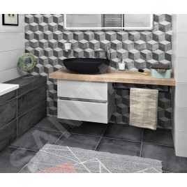 Sapho Avice - Porte-serviettes, longueur 600 mm, noir mat VC475