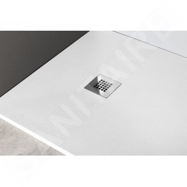 Gelco Receveurs - Receveur de douche Mitia, 1200x900 mm, marbre coulé, blanc PMB12090