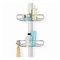 Simplehuman Accessoires de salle de bains - Barre d'angle avec étagères réglables, inox BT1062