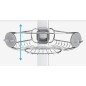 Simplehuman Accessoires de salle de bains - Barre d'angle avec étagères réglables, inox BT1062