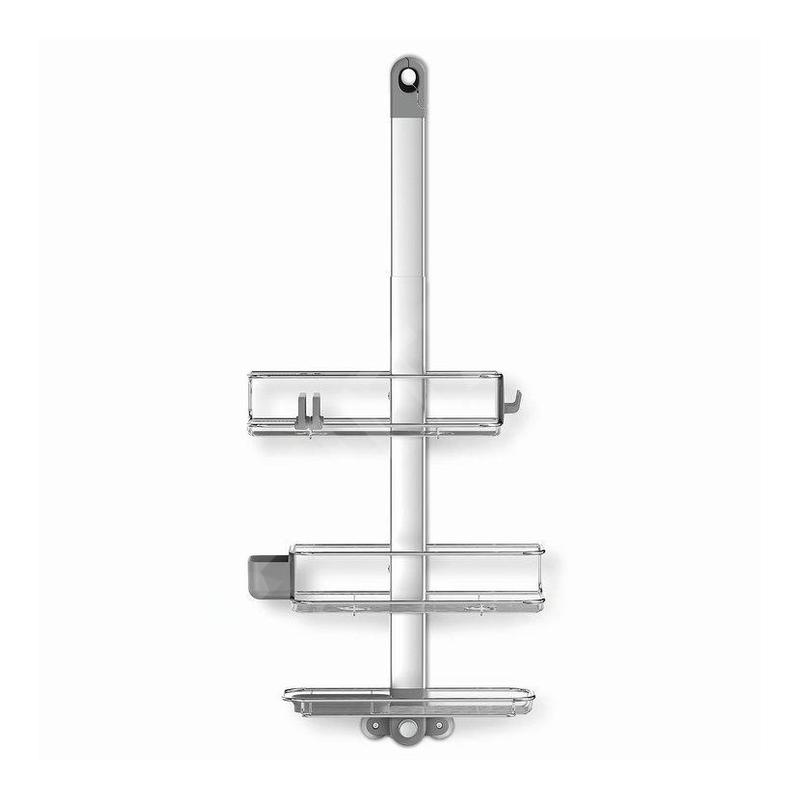 Simplehuman Accessoires de salle de bains - Tablette pour douche Caddy Plus, réglable, inox BT1099