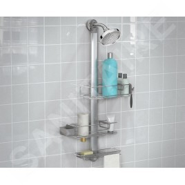 Simplehuman Accessoires de salle de bains - Tablette pour douche Caddy Plus, réglable, inox BT1099