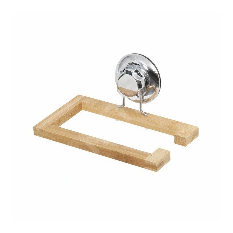 Compactor Bestlock - Porte-rouleau de papier toilette, bambou/ chrome RAN5804