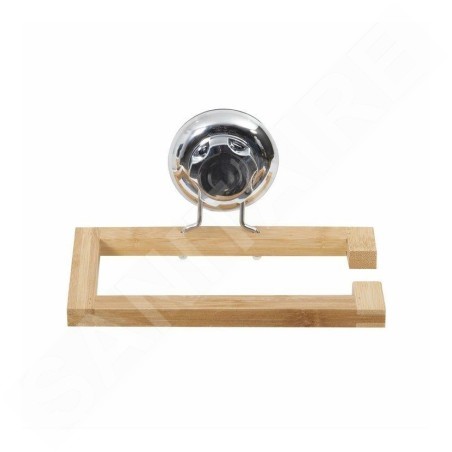Compactor Bestlock - Porte-rouleau de papier toilette, bambou/ chrome RAN5804