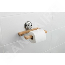 Compactor Bestlock - Porte-rouleau de papier toilette, bambou/ chrome RAN5804