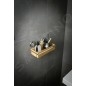 Compactor Bestlock - Porte-savon 276 x 148 x 127 mm, bambou/chrome RAN5807