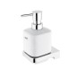 Nimco Maya - Distributeur de savon avec support, blanc/chrome MA 29031K-26