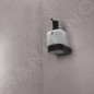 Nimco Nikau - Distributeur de savon avec support, 250 ml, verre mat / noir mat NKC 30031C-T-90