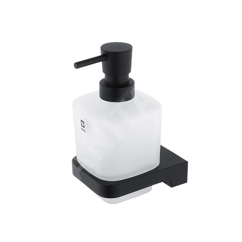 Nimco Maya - Distributeur de savon avec support, noir mat MAC 29031C-T-90