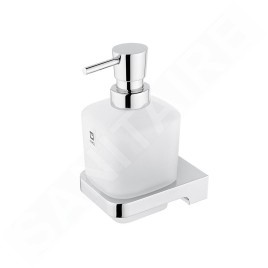 Nimco Maya - Distributeur de savon avec support, verre dépoli / chrome MA 29031C-T-26