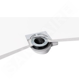 Polysan Flexia - Siphon de receveur Geberit, diamètre 90 mm, DN40, cache bonde rond noir 17781
