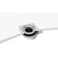 Polysan Flexia - Siphon de receveur Geberit, diamètre 90 mm, DN40, cache bonde rond noir 17781