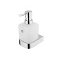 Nimco Nikau - Distributeur de savon avec support, 250 ml, verre mat / chrome NK 30031C-26