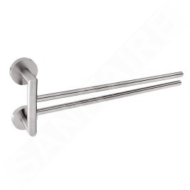 Nimco Unix - Porte-serviettes pivotant, longueur 400 mm, acier inoxydable brossé UNM 13096-10