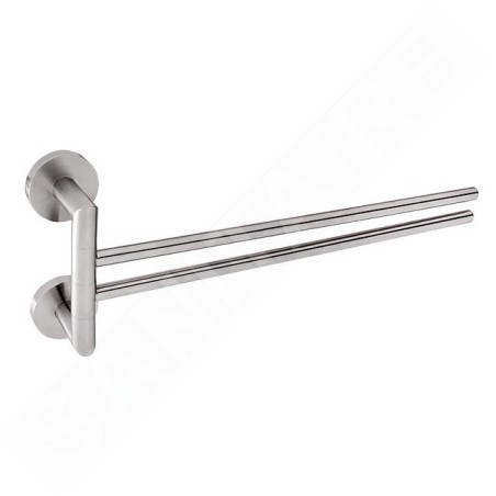 Nimco Unix - Porte-serviettes pivotant, longueur 400 mm, acier inoxydable brossé UNM 13096-10