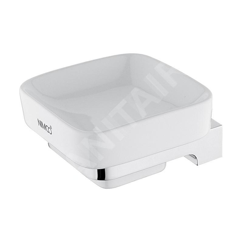 Nimco Maya - Distributeur de savon avec support, céramique blanche/chrome MA 29059K-26