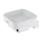 Nimco Maya - Distributeur de savon avec support, céramique blanche/chrome MA 29059K-26