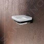 Nimco Maya - Porte-savon avec support, verre dépoli/noir mat MAC 29059C-90