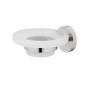 Nimco Unix - Distributeur de savon avec support, verre dépoli/acier inoxydable découpé UNM 13059W-10