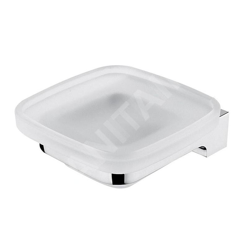 Nimco Maya - Distributeur de savon avec support, verre dépoli/chrome MA 29059C-26