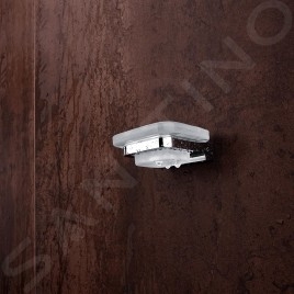 Nimco Maya - Distributeur de savon avec support, verre dépoli/chrome MA 29059C-26