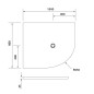 Polysan Flexia - Receveur de douche, 1000x800 mm, possibilité de modifier les dimensions, blanc 91241 Polysan Flexia - Receveur de douche, 1000x800 mm, possibilité de modifier les dimensions, blanc 91241