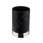 Nimco Lio - Gobelet pour brosse à dents et dentifrice, noir / chrome Li 25058-90
