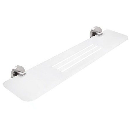 Nimco Unix - Tablette IXI, longueur 600 mm, plexiglas mat/acier inoxydable poli UNM X360-10