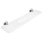 Nimco Unix - Tablette IXI, longueur 600 mm, plexiglas mat/acier inoxydable poli UNM X360-10