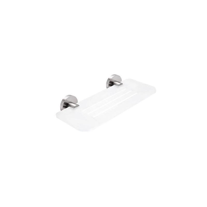 Nimco Unix - Tablette IXI, longueur 300 mm, plexiglas mat/acier inoxydable poli UNM X330-10