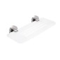 Nimco Unix - Tablette IXI, longueur 300 mm, plexiglas mat/acier inoxydable poli UNM X330-10