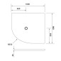 Polysan Flexia - Receveur de douche, 1000x800 mm, possibilité de modifier les dimensions, blanc 91251 Polysan Flexia - Receveur de douche, 1000x800 mm, possibilité de modifier les dimensions, blanc 91251